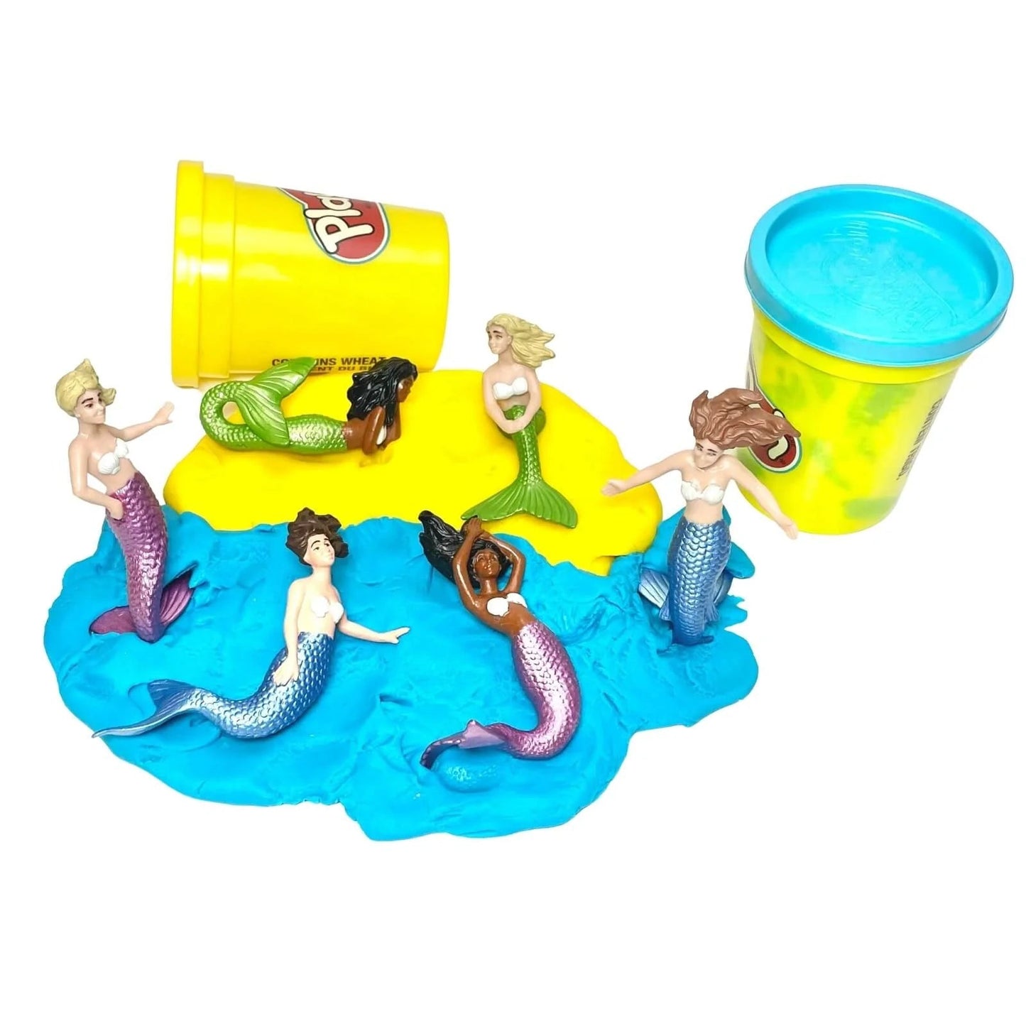Safari Ltd - Speelfiguren Zeemeerminnen Designer TOOB® - Set van 6 stuks - Playlaan