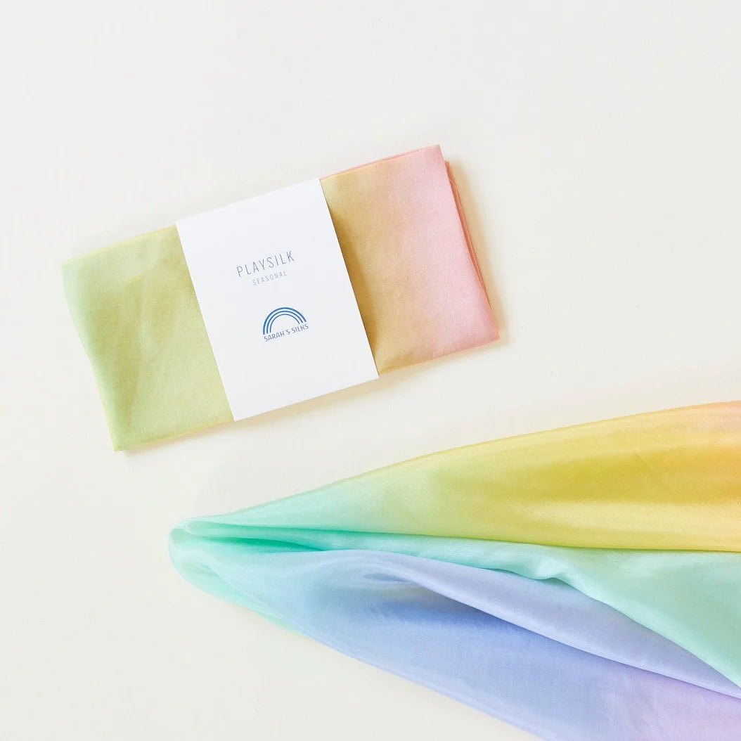 Sarah's Silks - Speelzijde - Soft Rainbow - Playlaan