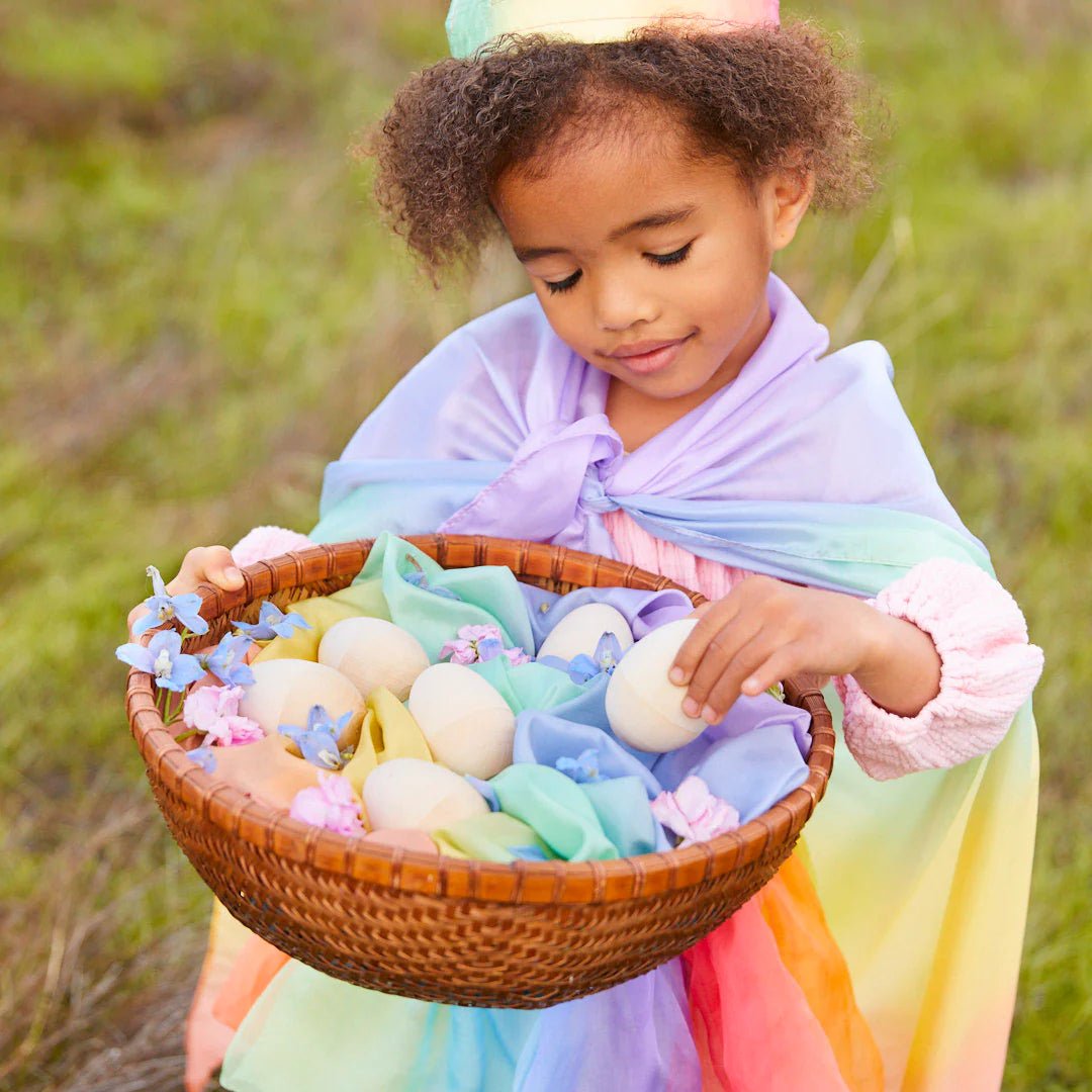 Sarah's Silks - Speelzijde - Soft Rainbow - Playlaan