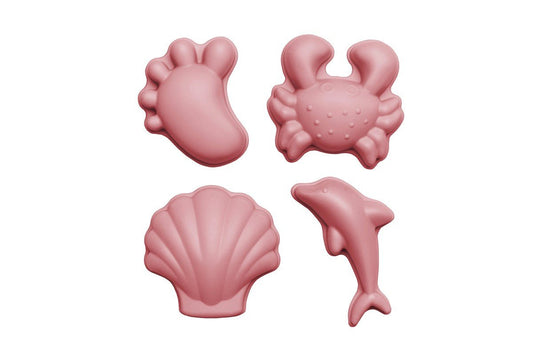 Scrunch - Zandvormpjes Set A Van 4 Stuks, Oud Roze - Playlaan