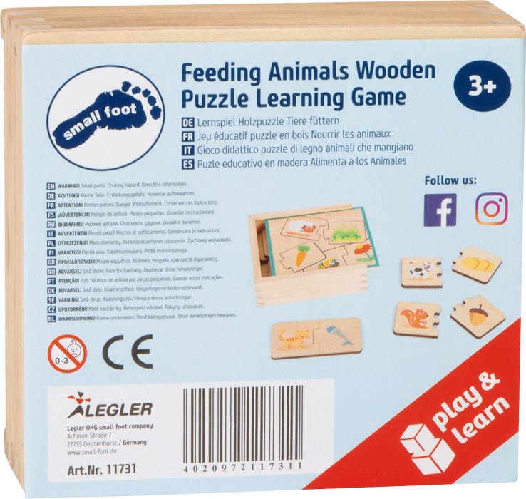Small Foot - Feeding Animals Puzzle Box - Playlaan