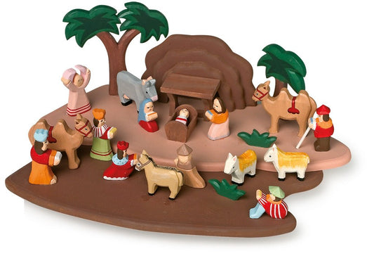 Small Foot - Kerststal Gemaakt van Hout - Playlaan