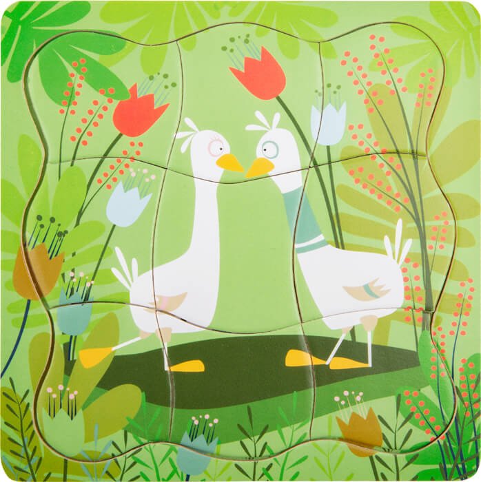 Small Foot - Layer Puzzle Pair of Ducks - Playlaan