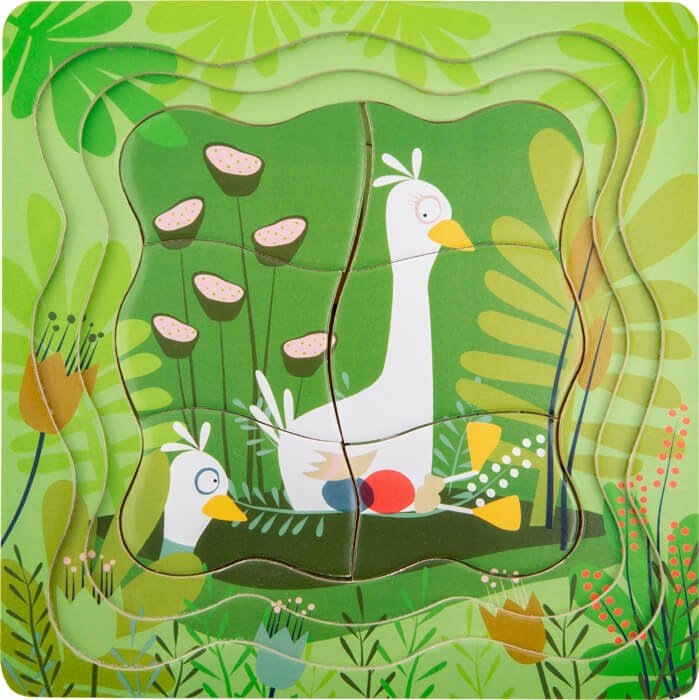 Small Foot - Layer Puzzle Pair of Ducks - Playlaan