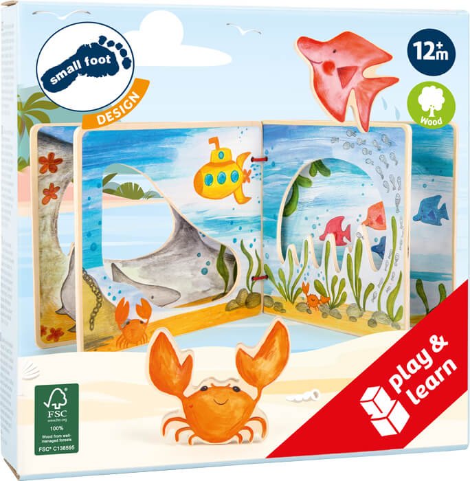 Small Foot - Picture Book Underwater World, interactive FSC 100% - Playlaan