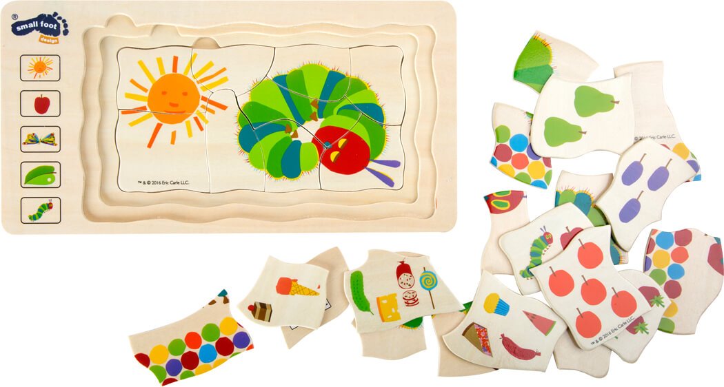 Small Foot - The Very Hungry Caterpillar Layer Puzzle - Playlaan