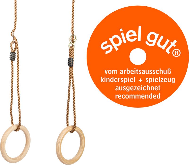 Small Foot - Wooden Gymnastics Rings - Playlaan