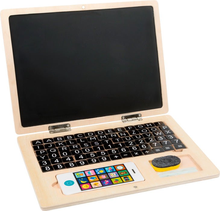 Small Foot - Wooden Laptop with Magnet Board - Playlaan