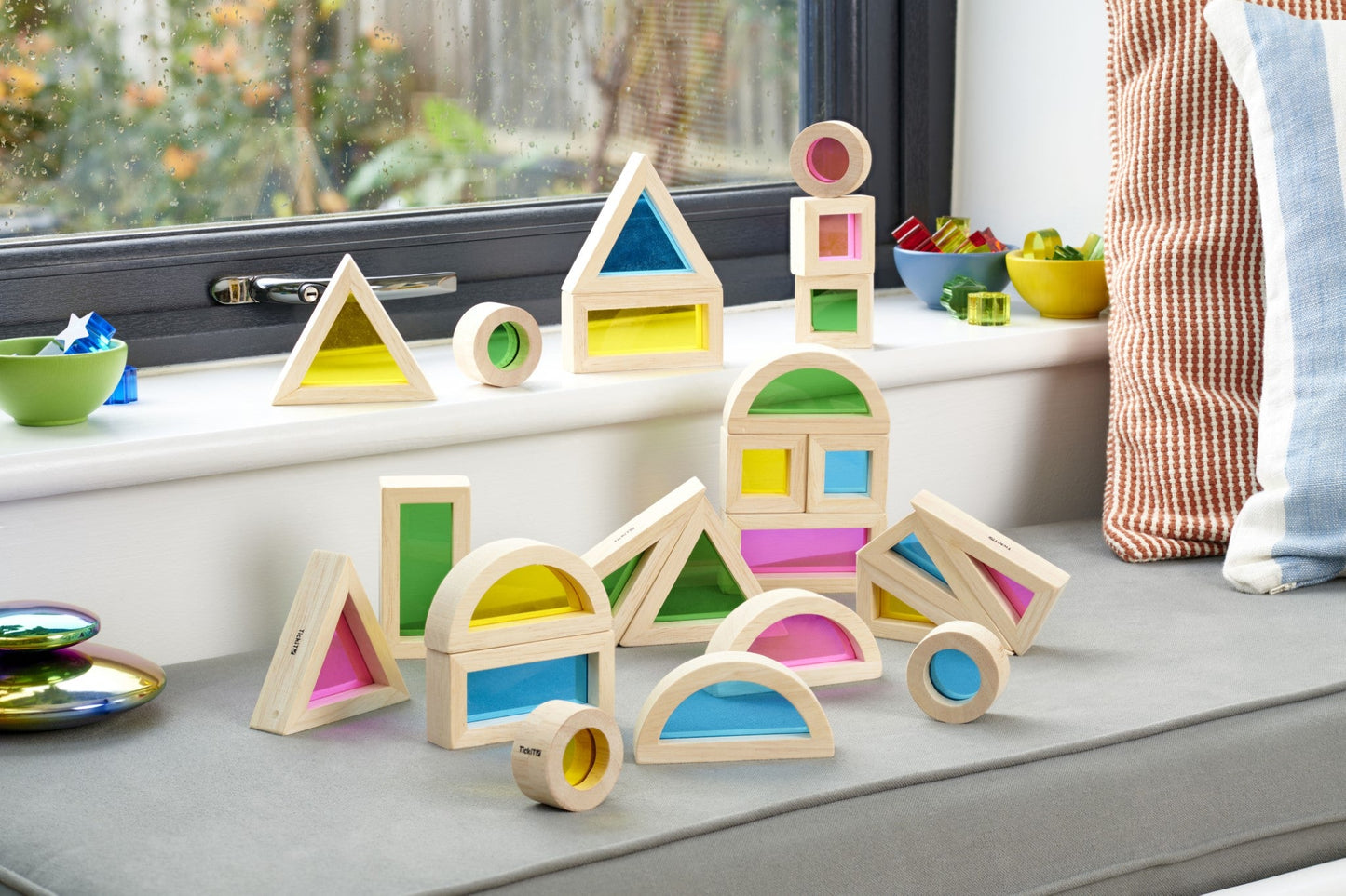 Tickit - Rainbow Block Set - Sensorische Blokken 24st - Playlaan