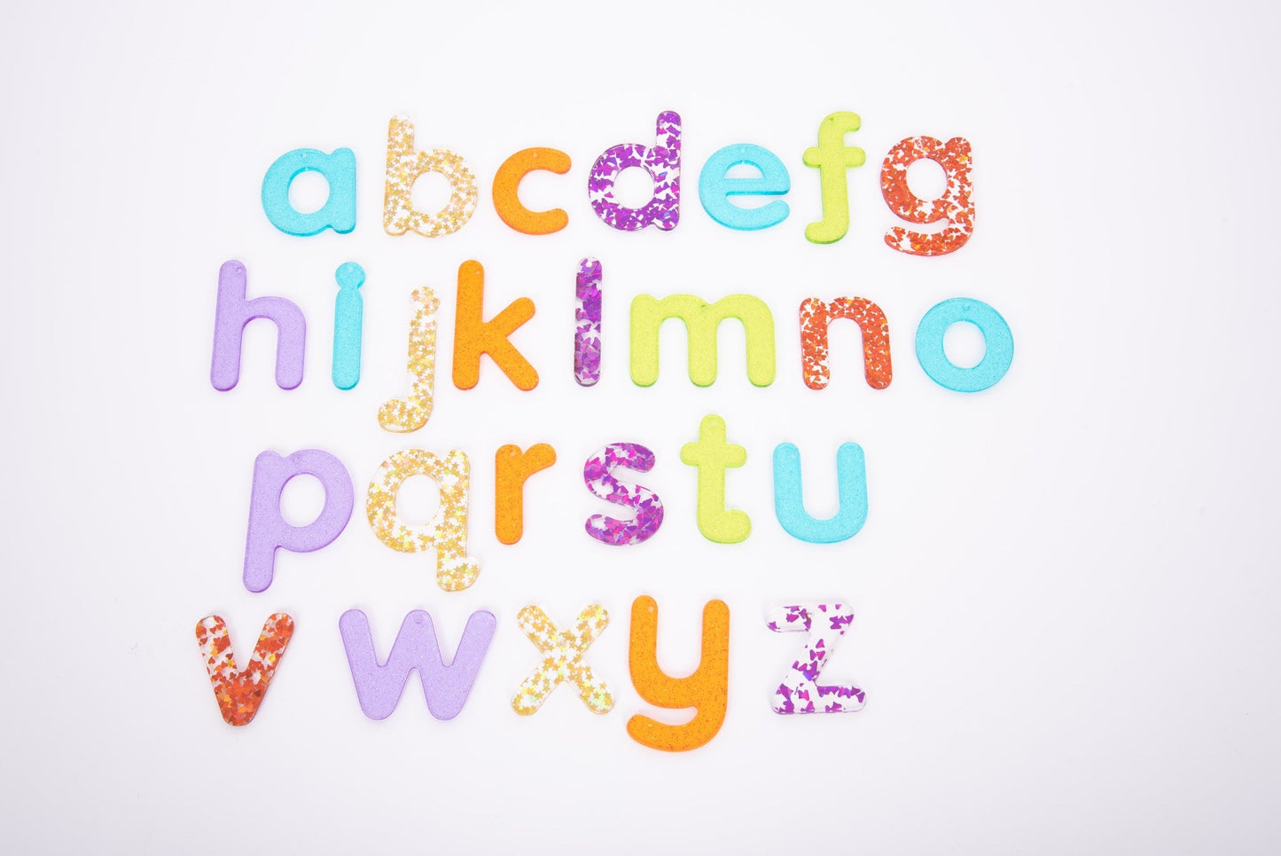 Tickit - Rainbow Glitter Letters 7Cm - Playlaan