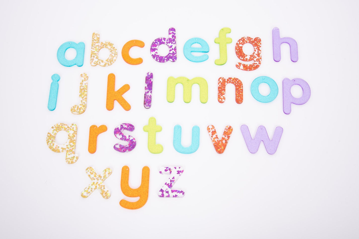 Tickit - Rainbow Glitter Letters 7Cm - Playlaan