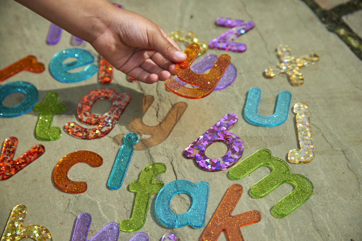 Tickit - Rainbow Glitter Letters 7Cm - Playlaan