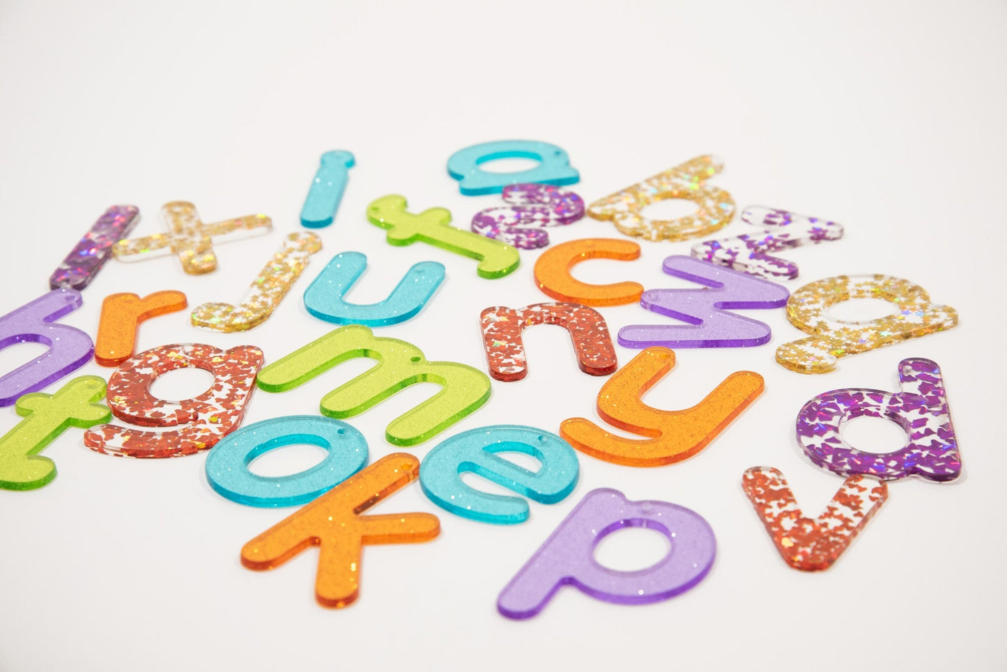Tickit - Rainbow Glitter Letters 7Cm - Playlaan