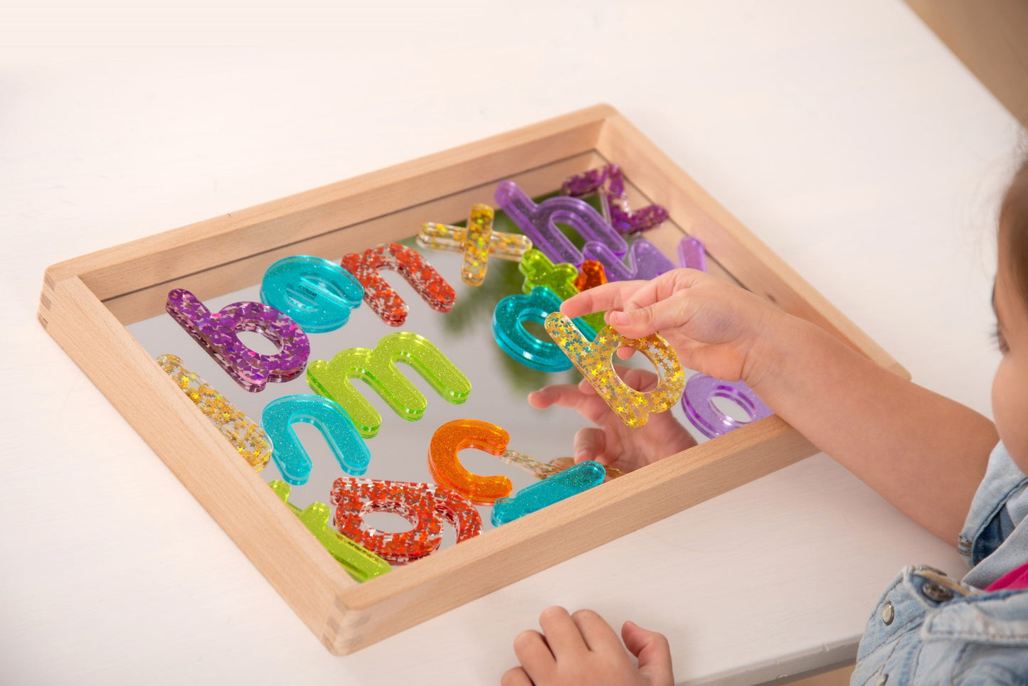 Tickit - Rainbow Glitter Letters 7Cm - Playlaan