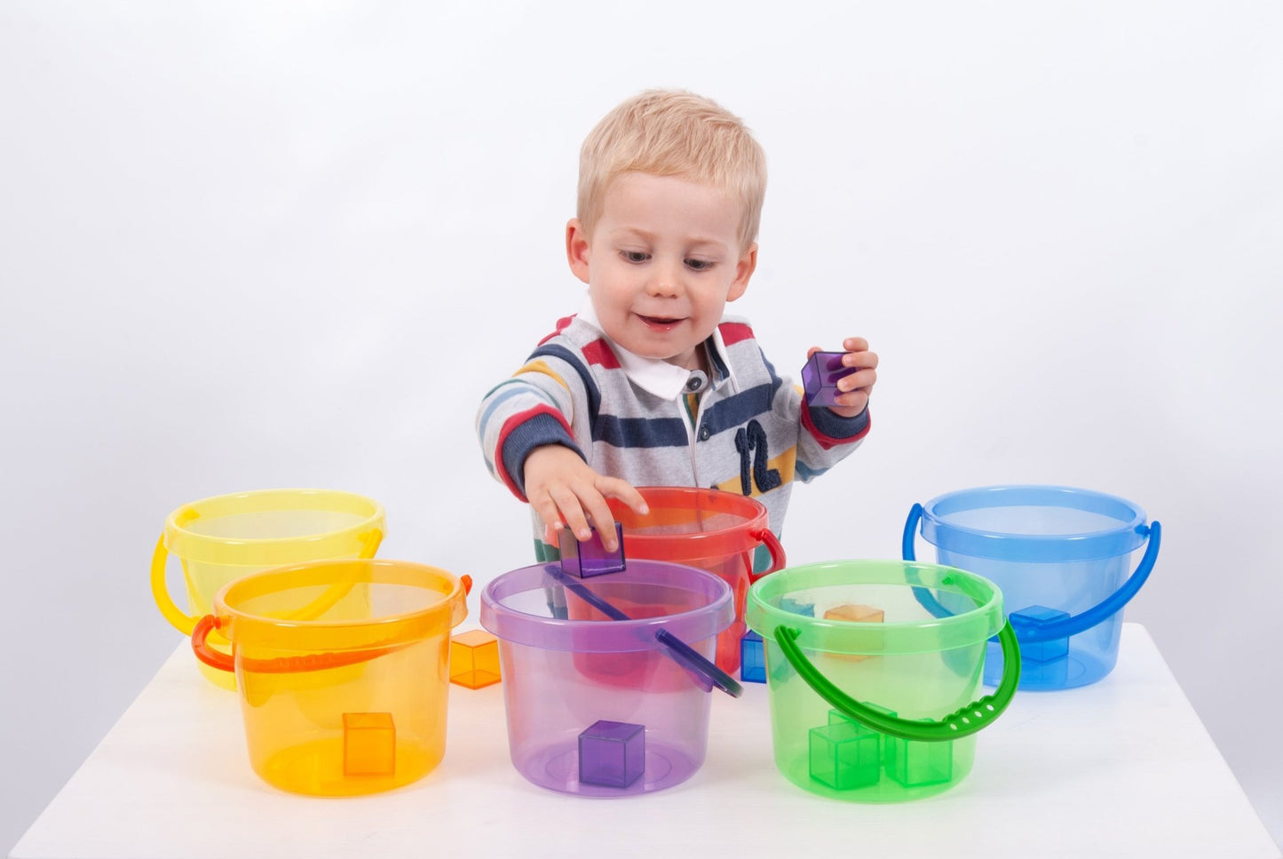 Tickit - Translucent Colour Bucket 6-delig - Playlaan