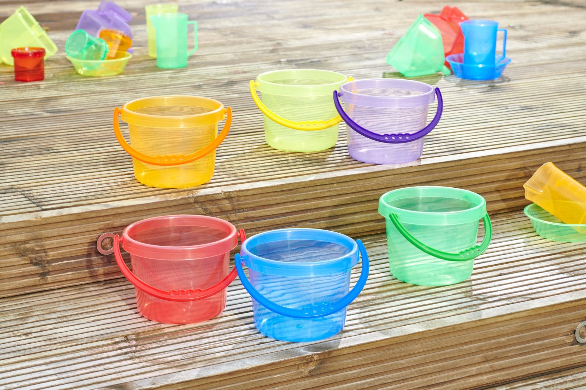 Tickit - Translucent Colour Bucket 6-delig - Playlaan