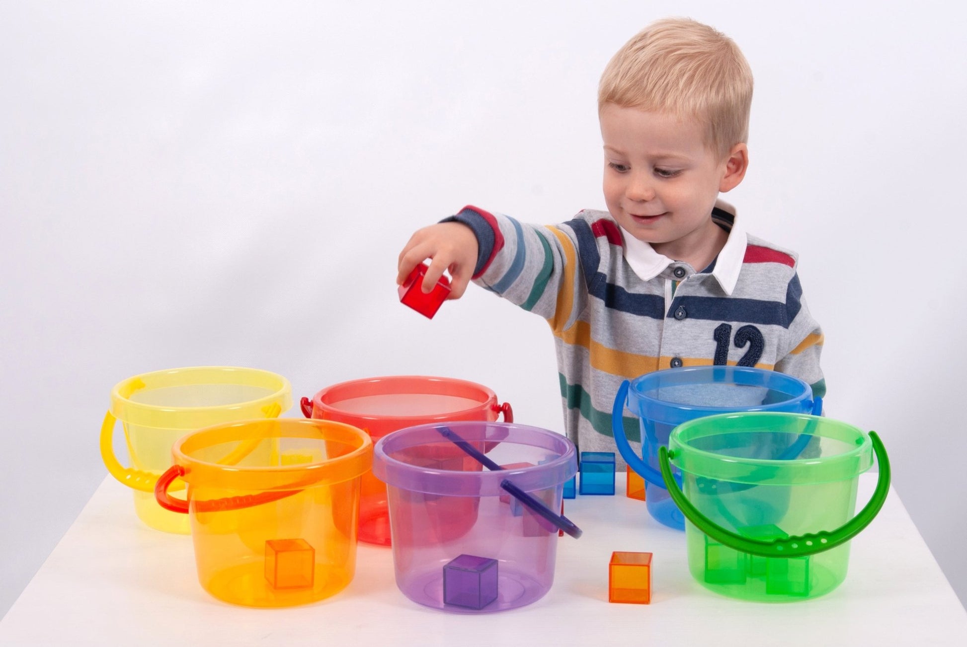 Tickit - Translucent Colour Bucket 6-delig - Playlaan