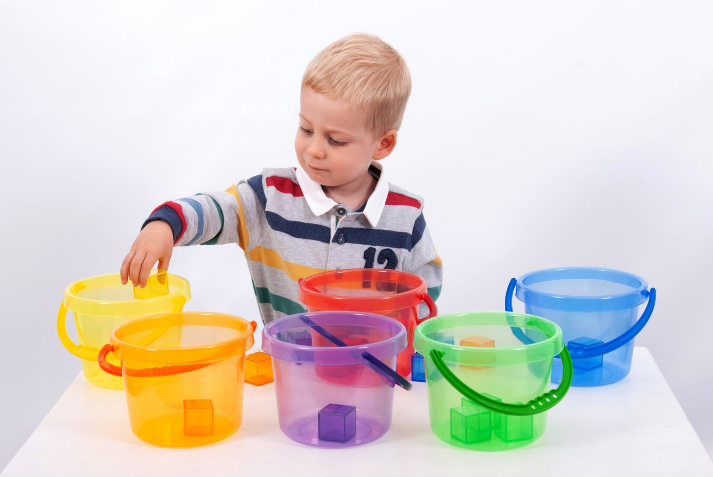 Tickit - Translucent Colour Bucket 6-delig - Playlaan