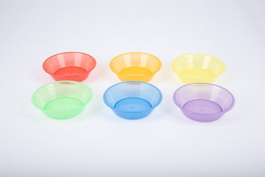 Tickit - Translucent Sorting Bowls set van 6 - Regenboog - Playlaan