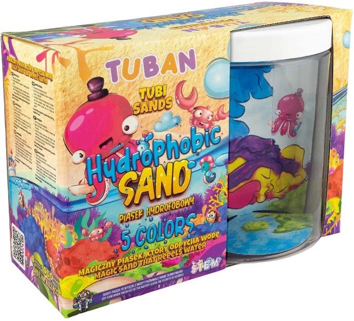 Tuban - Hydrophobic Zand Set 5 Kleuren met Aquarium - Playlaan