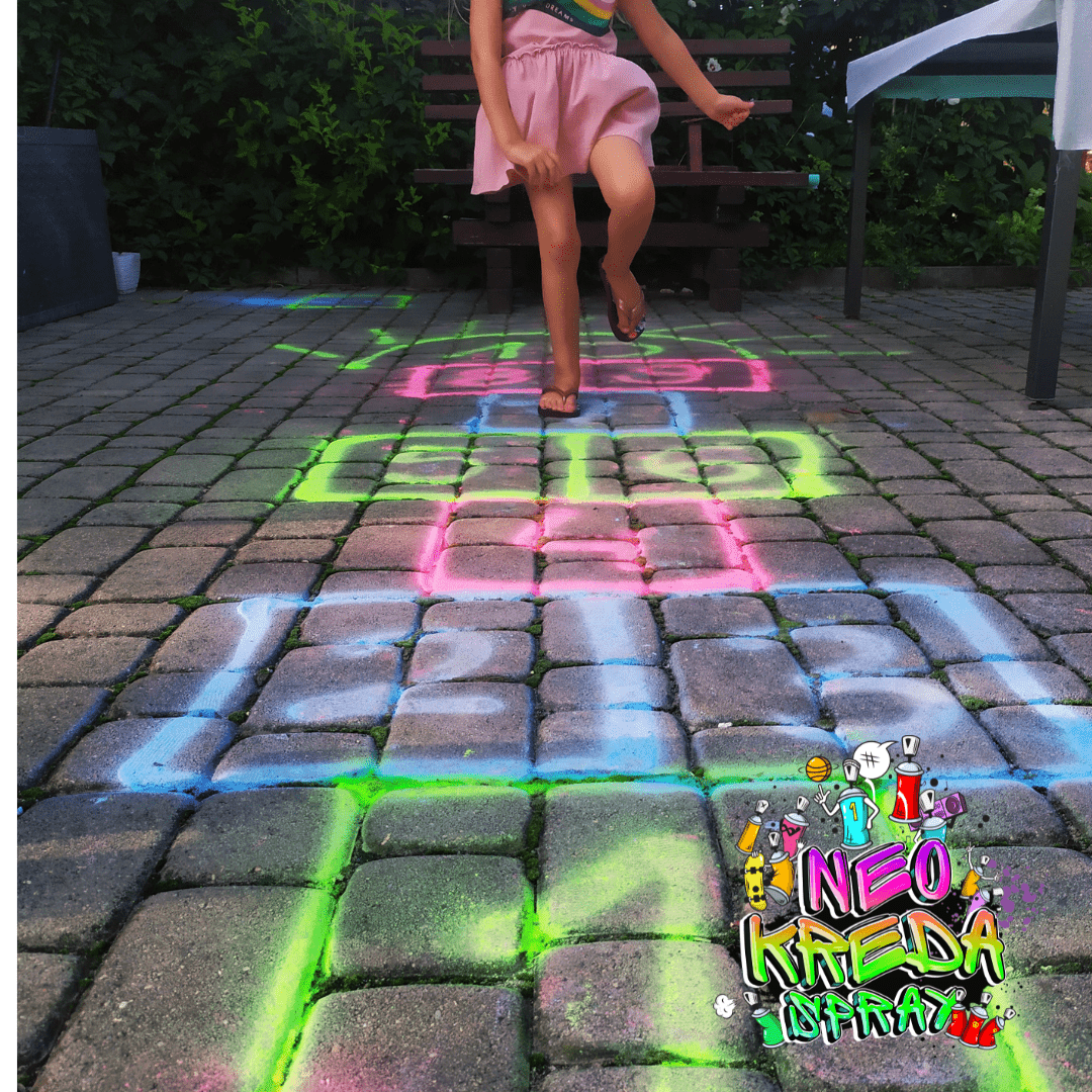 Tuban - Neo Chalk Krijt Spray UV Glow - Mrs. Blauw - Playlaan