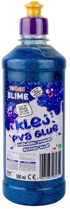 Tuban - PVA Lijm Glitter- Blauw 500 ml - Playlaan