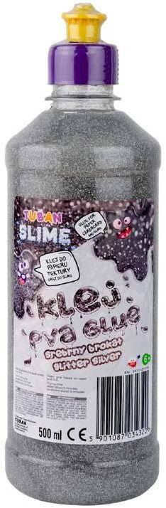 Tuban - PVA Lijm Glitter- Zilver 500 ml - Playlaan