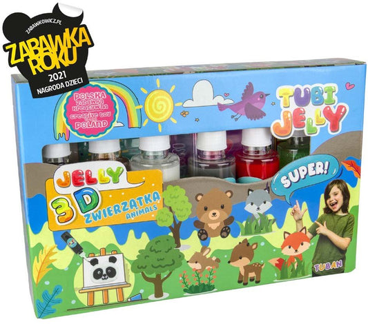 Tuban - Tubi Jelly Set 6 kleuren - Dieren - Playlaan