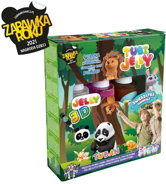 Tuban - Tubi Jelly Set met 3 kleuren - Dieren - Playlaan