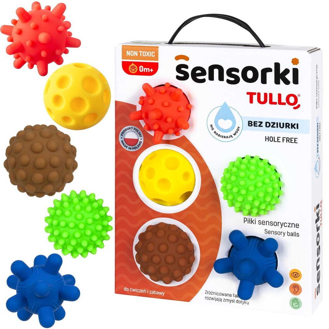 Tullo - Sensorische ballen 5 stuks - zonder gaatjes! - Playlaan