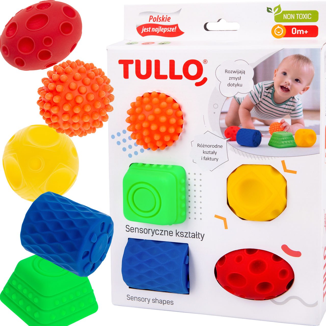 Tullo - Sensorische ballen figuren 5 stuks - Playlaan