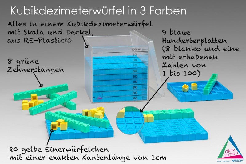 Wissner - Interlocking Basis Tien kubus, in kartonnen doos - Playlaan