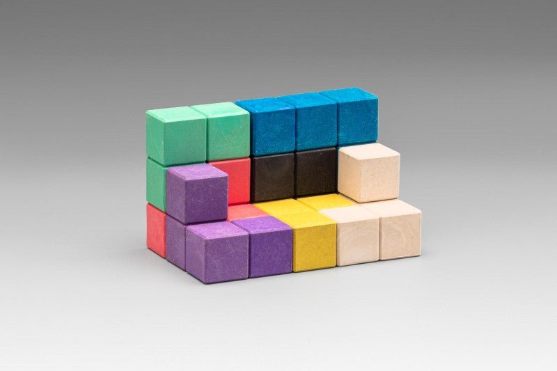 Wissner - Soma Cube in 7 kleuren in doosje met deksel - Playlaan