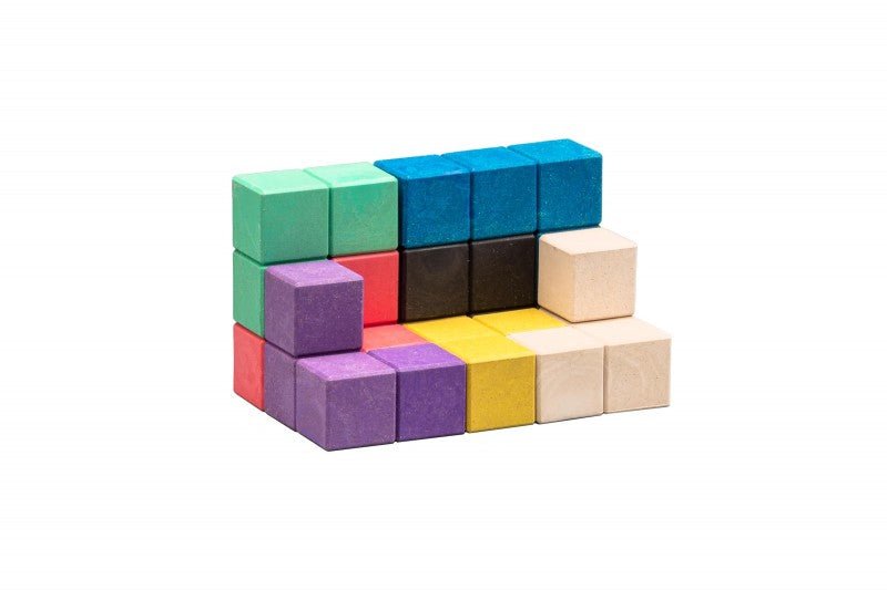 Wissner - Soma Cube in 7 kleuren in doosje met deksel - Playlaan