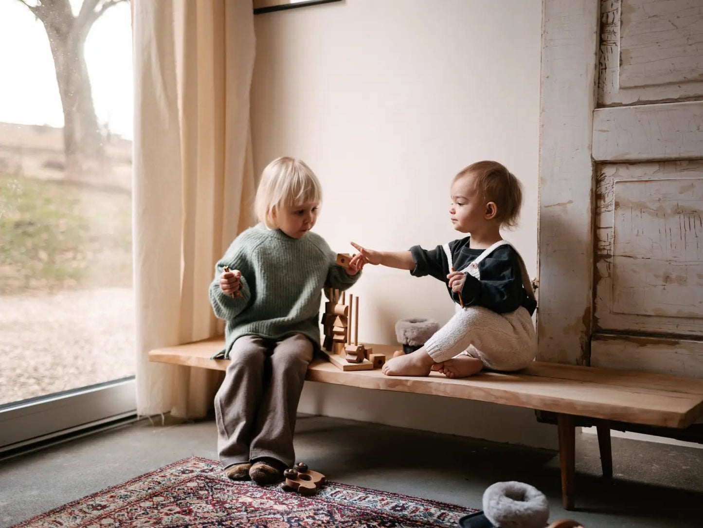 Wooden Story - Montessori stapeltorens - naturel - Playlaan