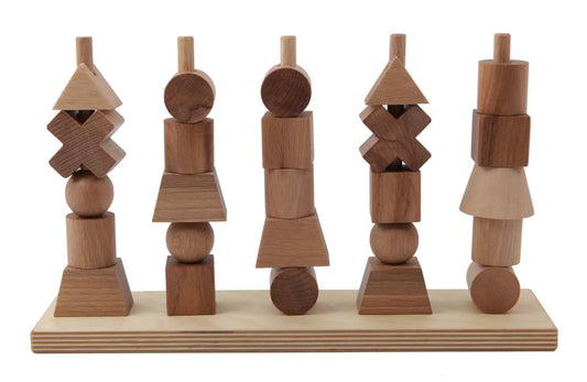 Wooden Story - Montessori stapeltorens - naturel - Playlaan