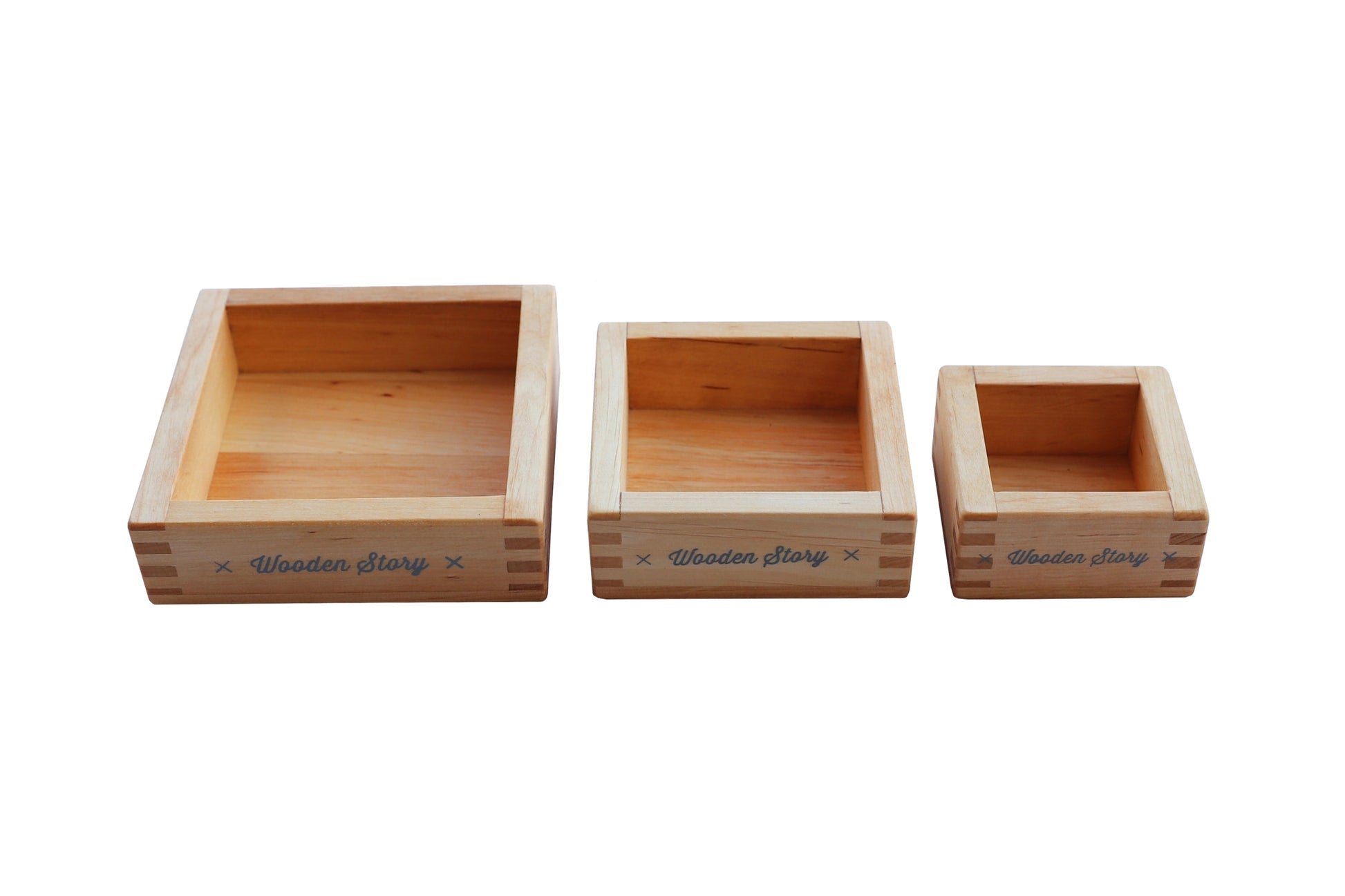 Wooden Story - Sorting Square Trays - Playlaan