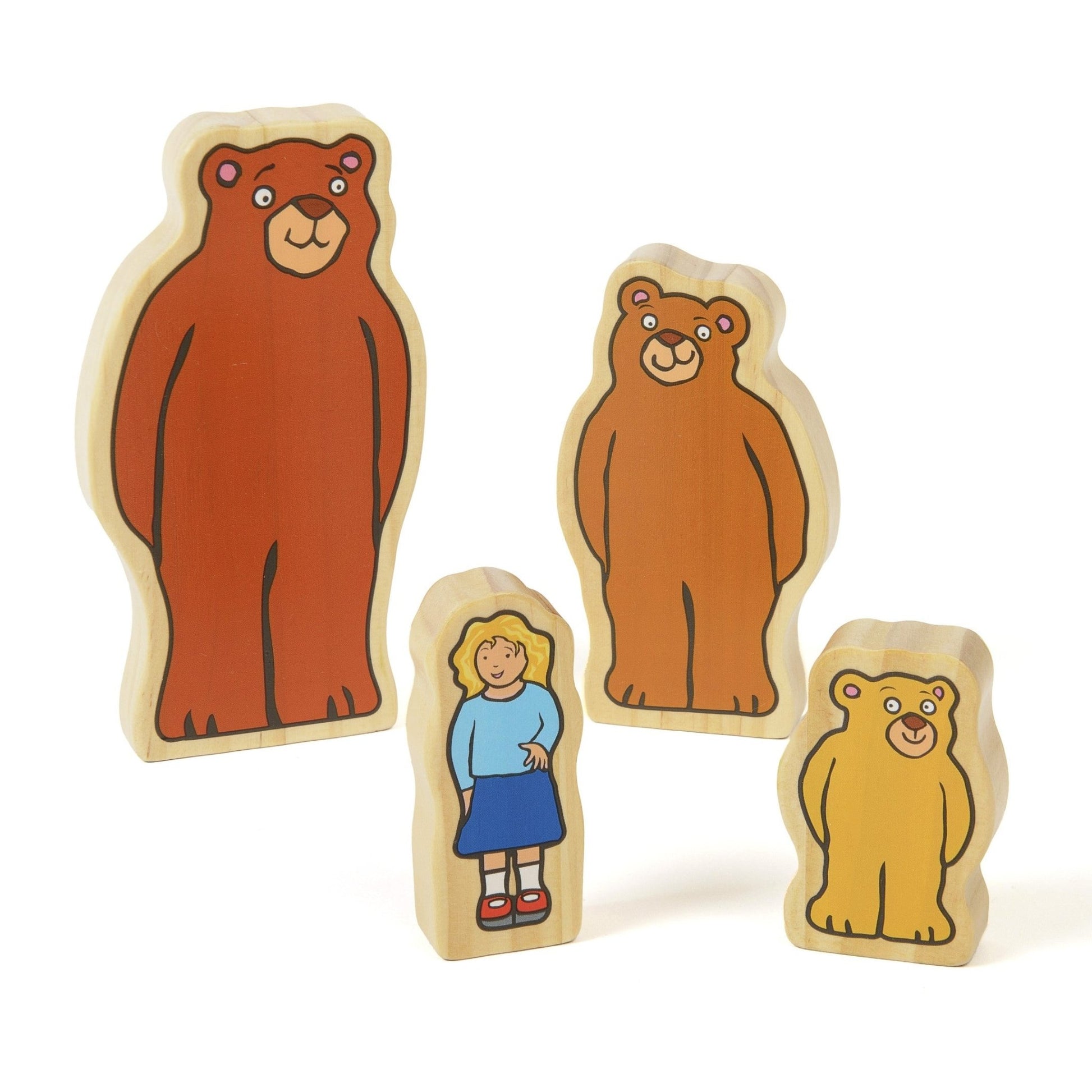 Yellow Door - Goldilocks and the Three Bears Wooden Characters (FSC) - Playlaan