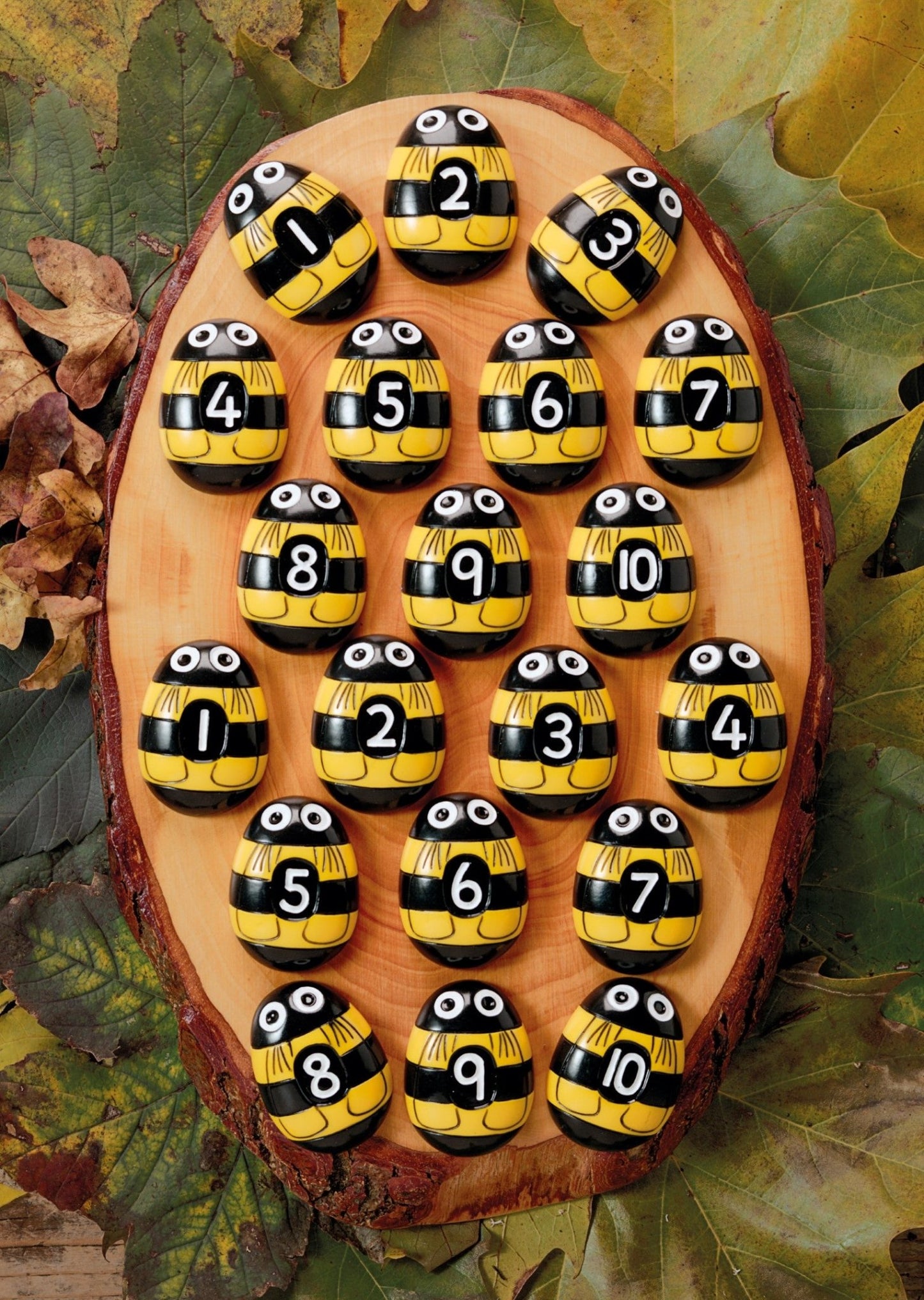 Yellow Door - Honey Bee Number Stones - Playlaan
