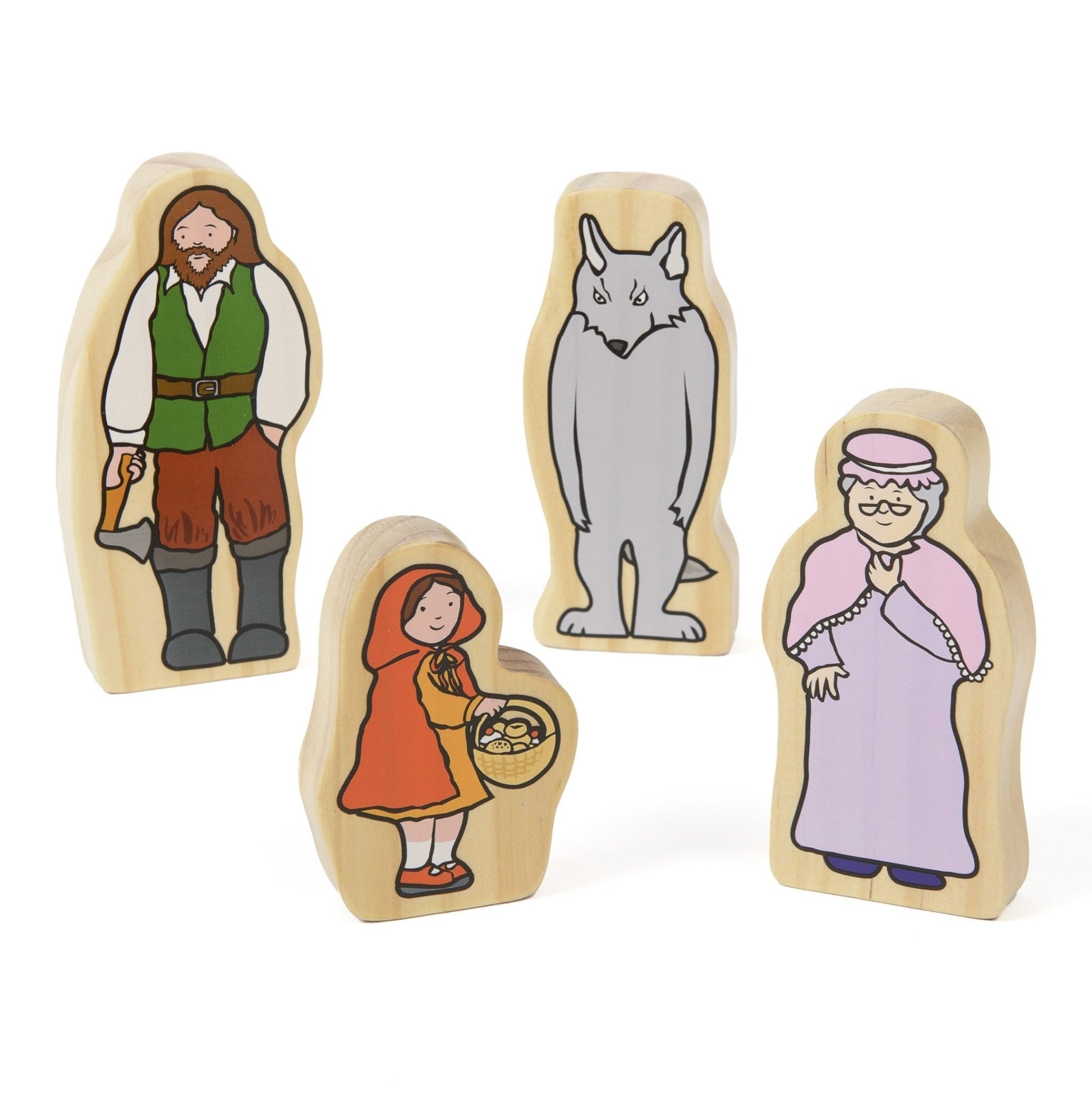 Yellow Door - Little Red Riding Hood Wooden Characters (FSC) - Playlaan