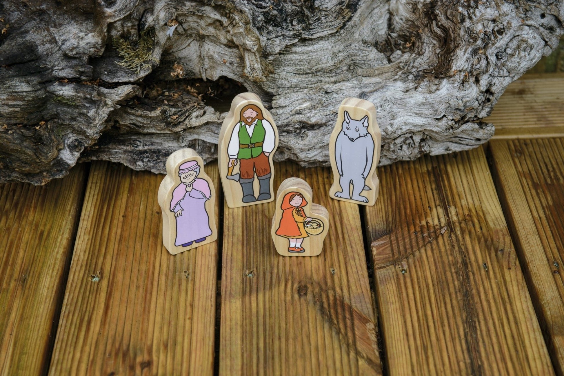 Yellow Door - Little Red Riding Hood Wooden Characters (FSC) - Playlaan