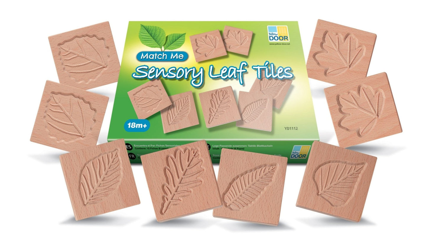 Yellow Door - Match Me - Sensory Leaf Tiles (FSC) - Playlaan