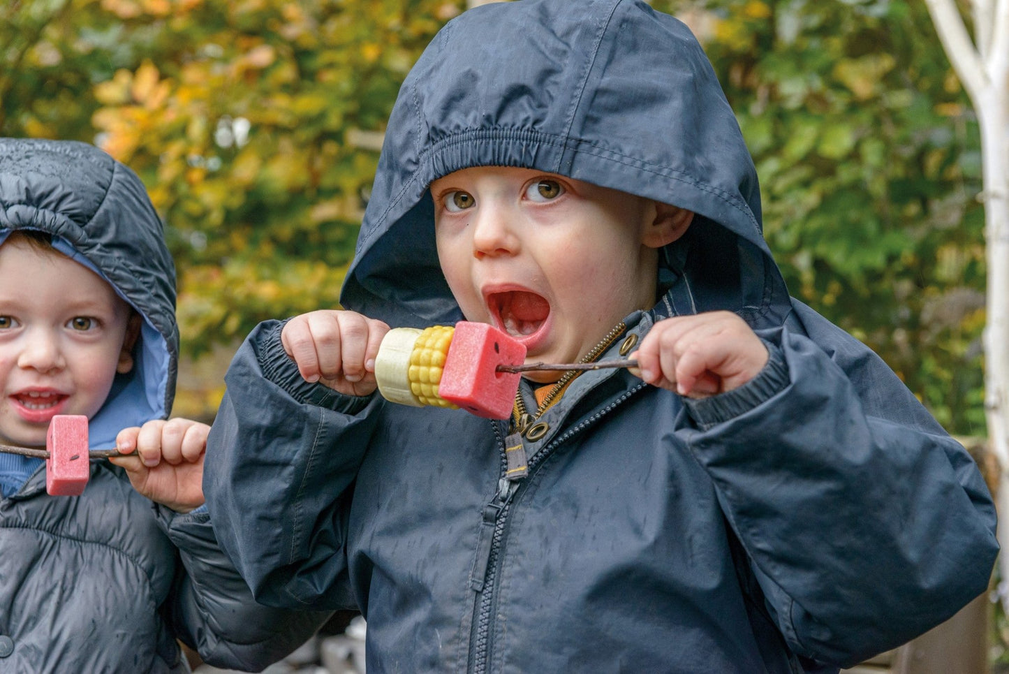 Yellow Door - Sensory Play Stones - Threading Kebabs - Playlaan