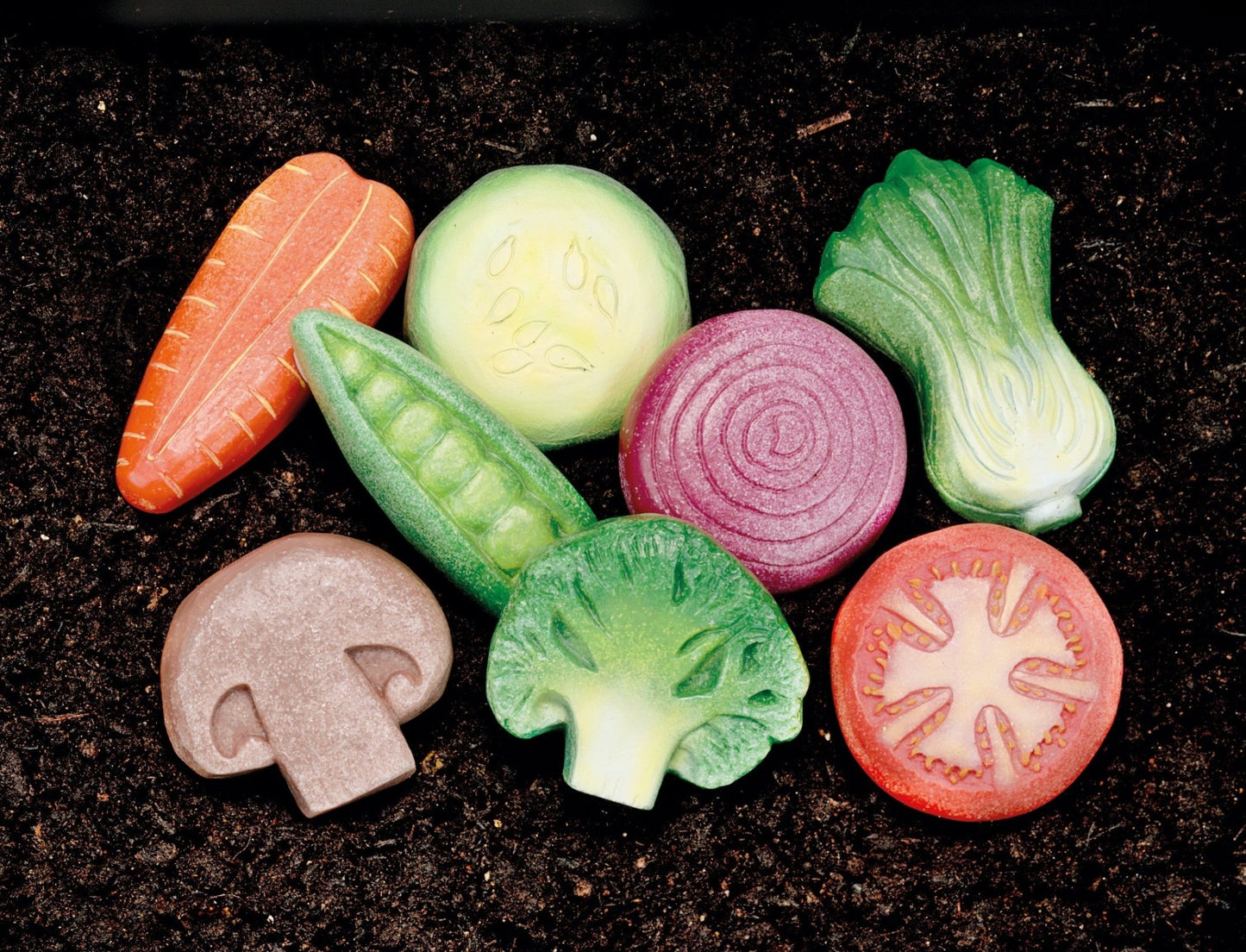 Yellow Door - Sensory Play Stones - Vegetables - Playlaan