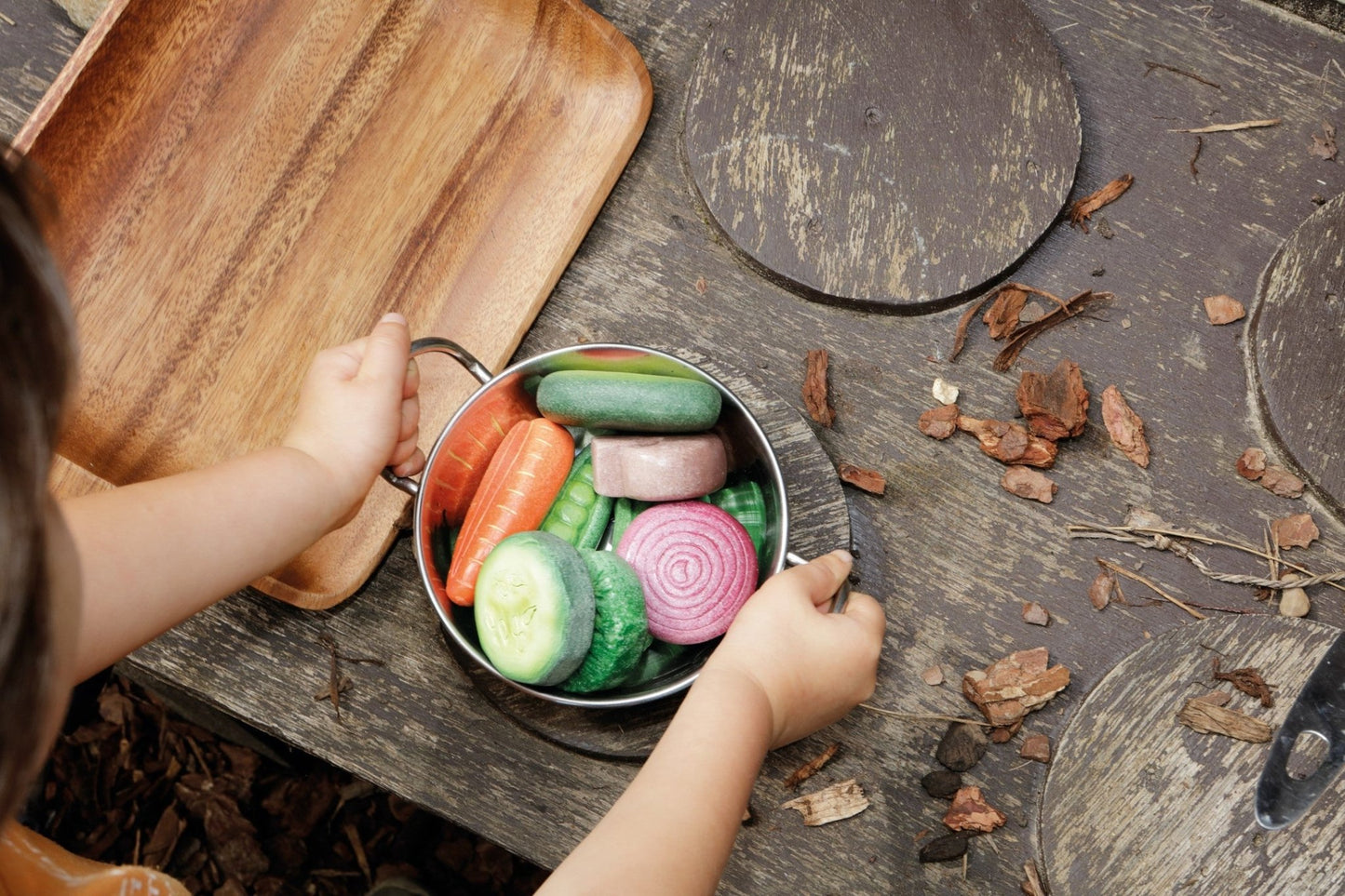 Yellow Door - Sensory Play Stones - Vegetables - Playlaan