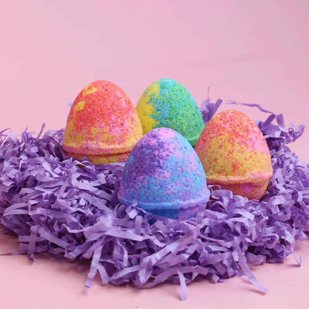 Zimpli Kids - Fizzy Egg Baff Bombz 4stuks- Chocolate Free Easter Treat - Sensorisch Badspeelgoed - Playlaan