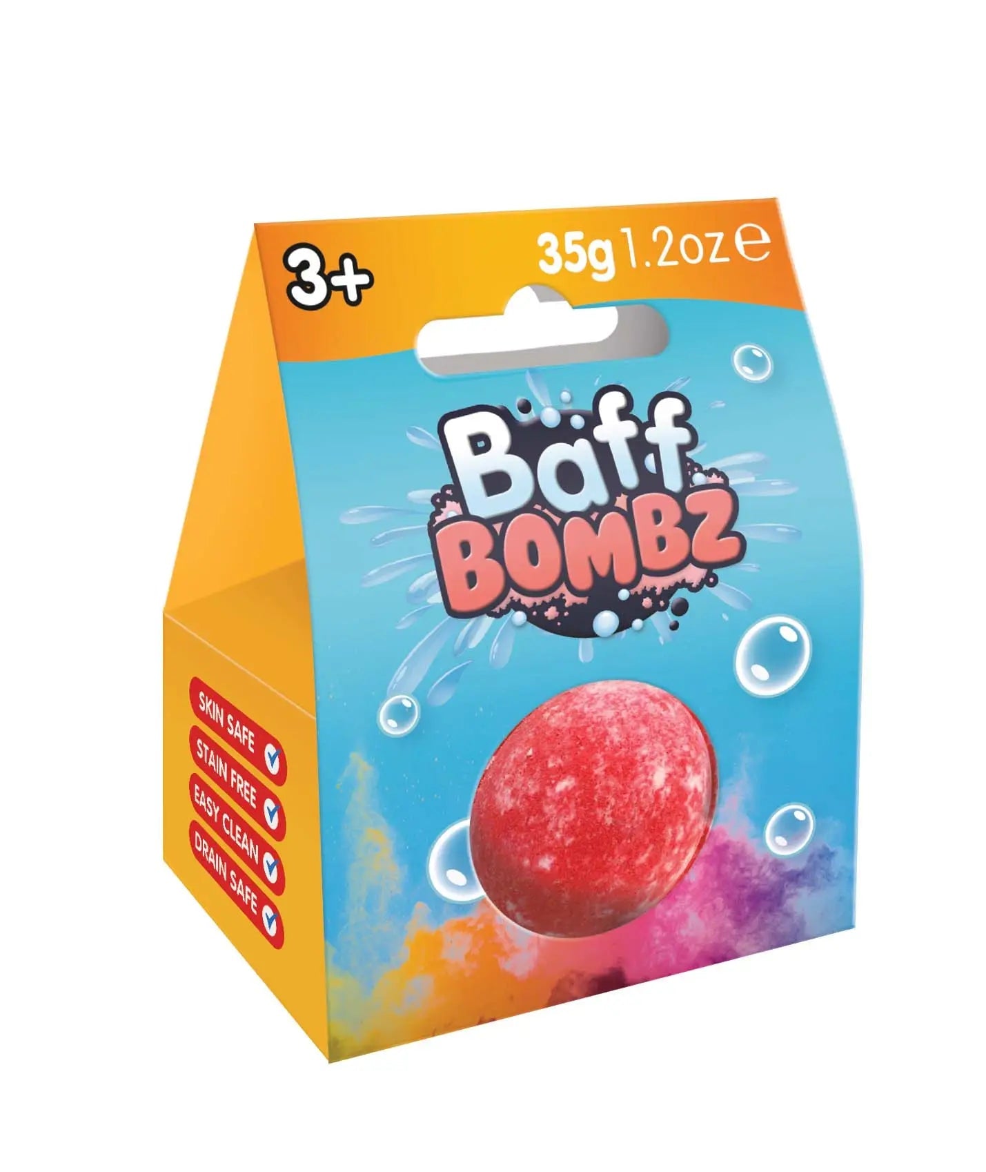 Zimpli Kids - Fun Colourful Round Single Baff Bombz - Kids Bath Bomb Toy 1 stuk - Playlaan