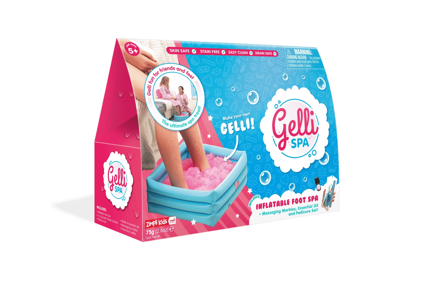 Zimpli Kids - Gelli SPA - Inflatable Foot Spa / Pedicure and Essential Oils - Playlaan