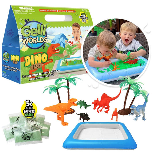 Zimpli Kids - Gelli Worlds - Dino World Imaginative Adventure Sensory Toy - Playlaan