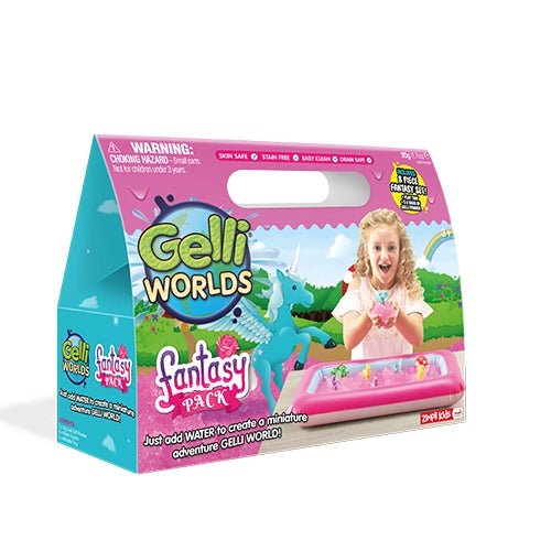 Zimpli Kids - Gelli Worlds - Fantasy Kingdom Imaginative Sensory Pack Toy - Playlaan